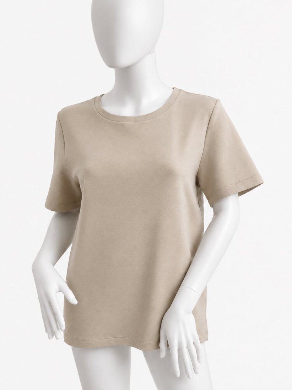 ’S Max Mara Beige Logo Tee